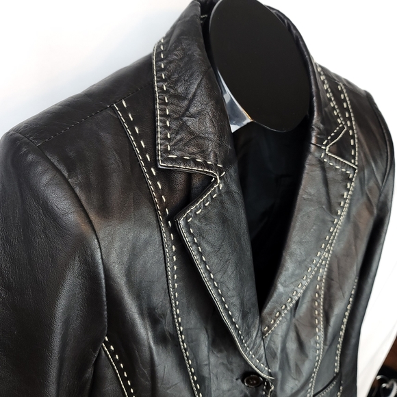 Bianca Nygard Jackets & Blazers - Bianca Nygard Notch Collar Two Button Blazer Sz 12